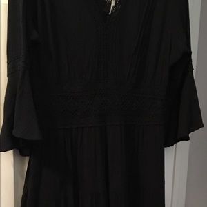 Neiman Marcus Exclusive Lined Bell Sleeved Dress